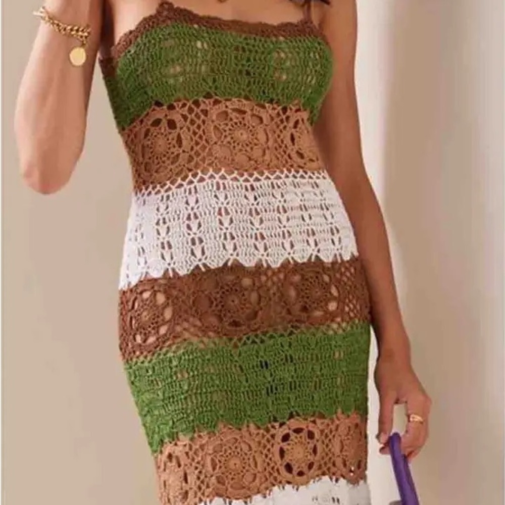Crocheted Dress Sz L